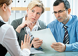 couple with document